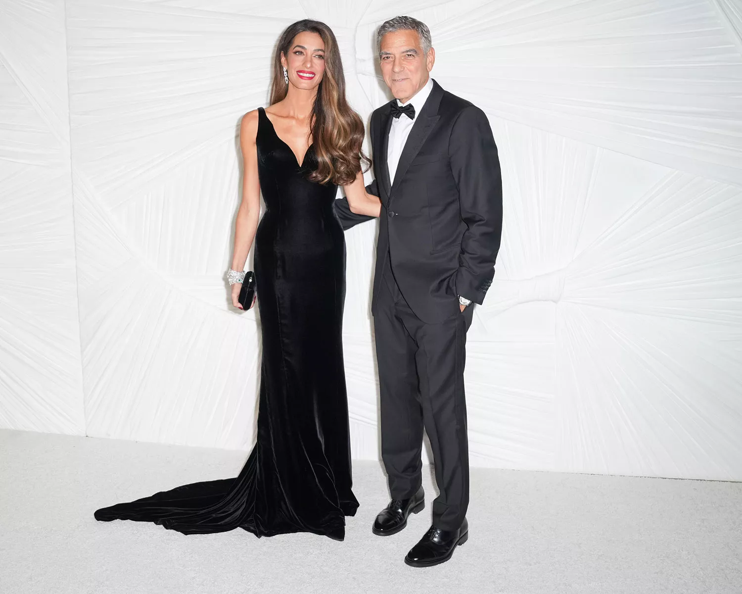 Amal Clooney, George Clooney at The Albies, Clooney Foundation for Justice on September 26, 2024 in New York, New York